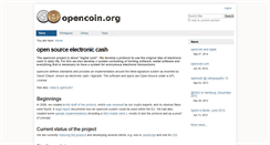 Desktop Screenshot of opencoin.org