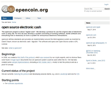 Tablet Screenshot of opencoin.org