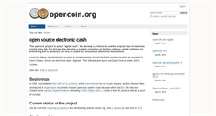 Desktop Screenshot of opencoin.com